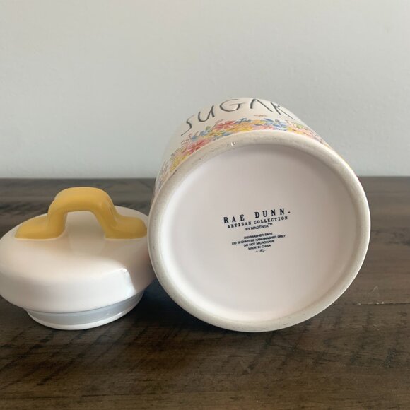 NEW RELEASE 2023 | Rae Dunn | Spring Floral 'SUGAR' Small Canister - Picture 5 of 7